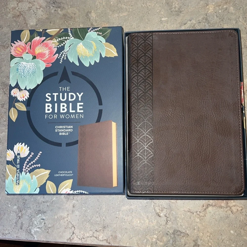 The Study Bible For Women, Chocolate LeatherTouch Brand New In Box